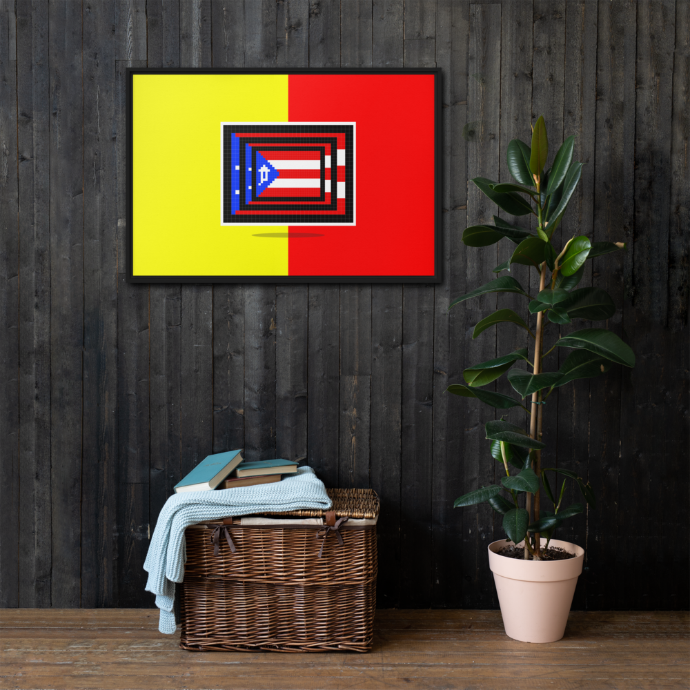El Sello - Framed Canvas 36" x 24"