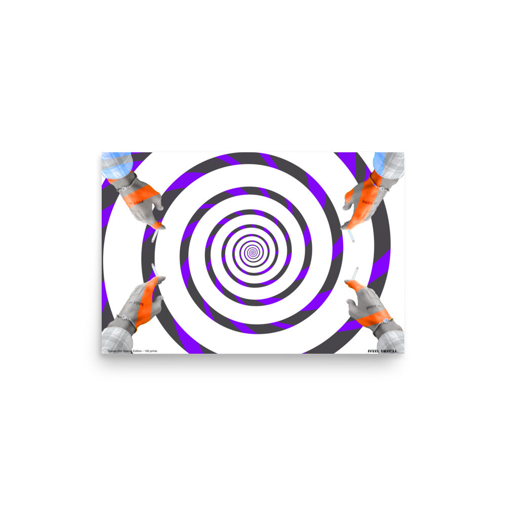 Spirals-008 Print 18" x 12"