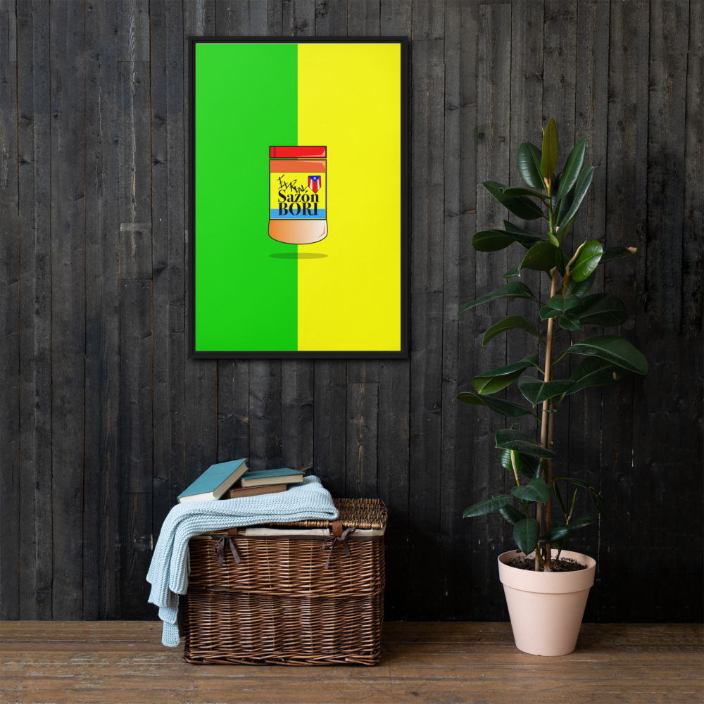 El Sazón - Framed Canvas 24" x 36"