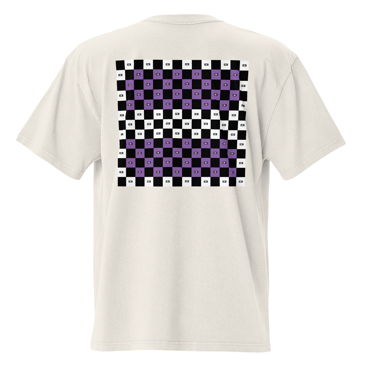 Chess Print/Equality - Oversized Faded T