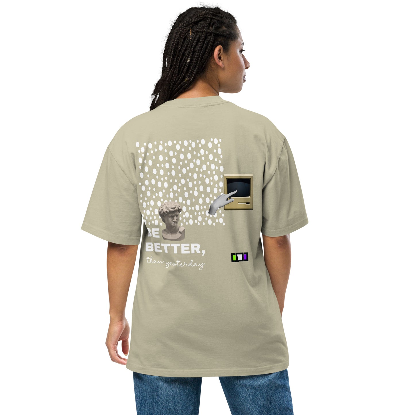 Chess Print - Oversized Faded Tee