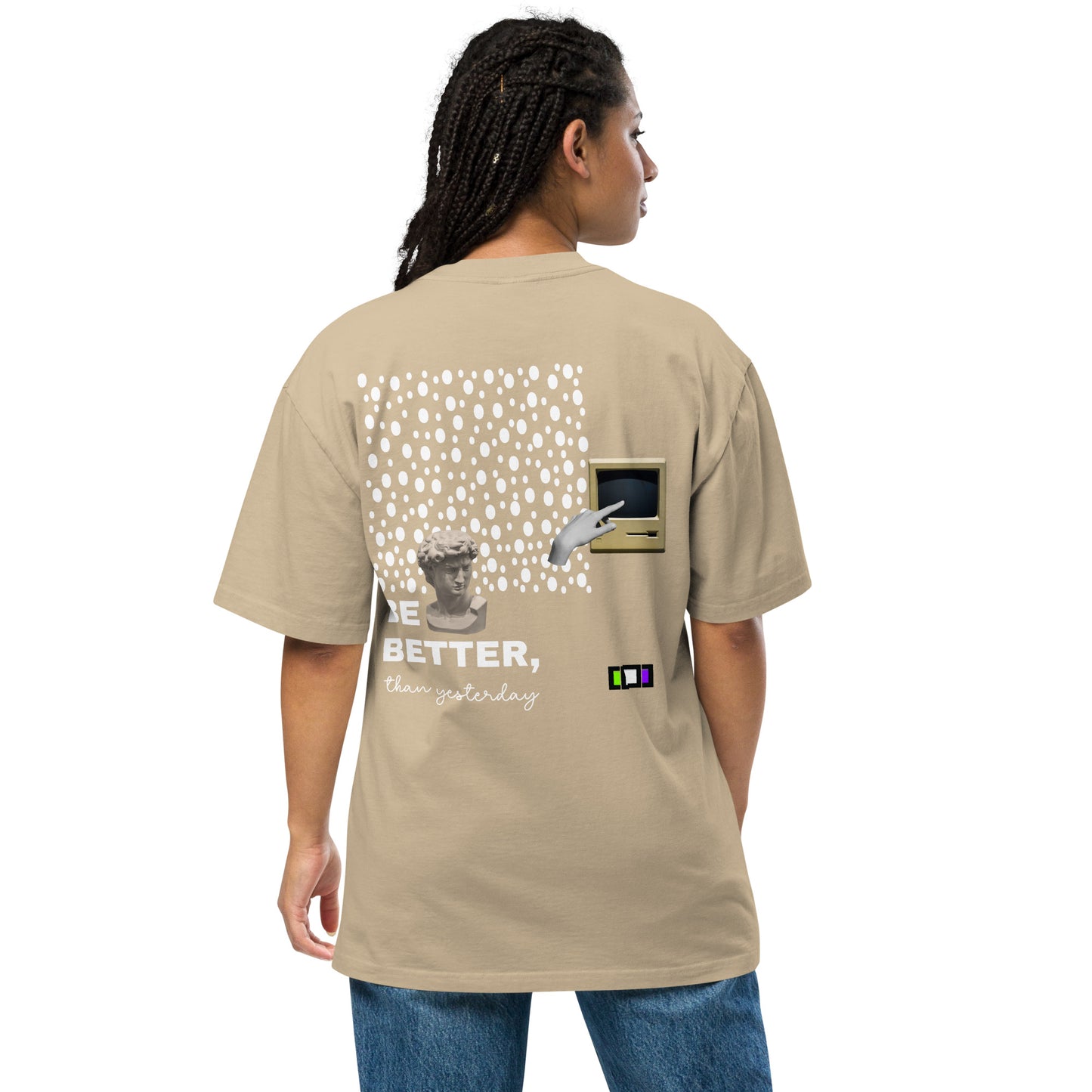 Chess Print - Oversized Faded Tee